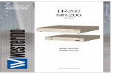 Web Interface and Command Line Reference Guide MR-200 DR ...