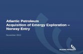 Atlantic Petroleum Acquisition of Emergy Exploration ...