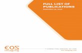 FULL LIST OF PUBLICATIONS - eos-imaging.com
