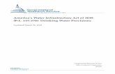 America’s Water Infrastructure Act of 2018 P.L. 115-270 ...