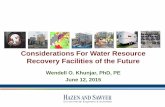Considerations For Water Resource Recovery Facilities of ...