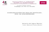 COMUNICACIÓN DE MALAS NOTICIAS: ROL DE ENFERMERÍA