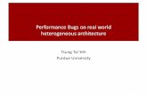 Performance Bugs on real world heterogeneous architecture