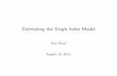 Estimating the Single Index Model