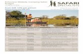 Botswana Wildside Camping Safari Budget