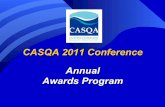 CASQA 2011 Conference Annual Awards Program