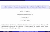 Information-theoretic properties of special functions* - NIST
