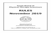 RULES November 2019 - Texas