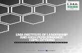 LMA INSTITUTE OFLEADERSHIP AND HIGH ... - League Managers