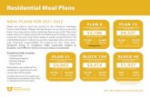 Residential Meal Plans