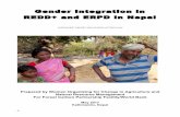 Gender Integration in REDD+ and ERPD in Nepal