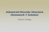 Advanced Discrete Structure Homework 1 Solution
