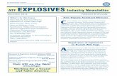 U.S. Department of ustice ATF EPLOSIES Industry Newsletter