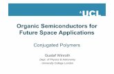 Organic Semiconductors for Future Space Applications