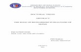 DOCTORAL THESIS ABSTRACT THE ROLE OF BIOMARKERS IN ...