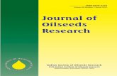 Journal of Oilseeds Research - isor.in