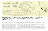 Computerized Design of Straight Bevel Gears with Optimized ...