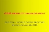 GSM ARCHITECTURE MOBILITY MANAGEMENT