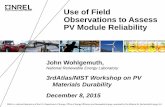 Use of Field Observations to Assess PV Module Reliability