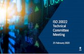 ISO 20022 Technical Committee Meeting