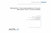 Mobile Termination Cost Model for Australia