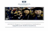 AUDCI Degree Completion Initiative - Augusta University