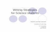Writing Strategies for Science students - SFU Library