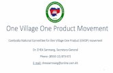One Village One Product Movement Cambodia National ...
