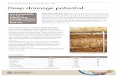 Deep drainage potential - Home Enviro Data SA