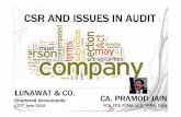 CSR AND ISSUES IN AUDIT - Lunawat