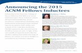 Announcing the 2015 ACNM Fellows Inductees