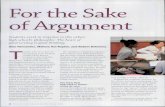 For the Sake of Argument - Sr. Mary Ann's Resource Sharing