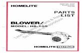 Homelite HB-100 Blower IPL 18107 - Leon's Chainsaw Parts ...