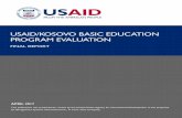 USAID/KOSOVO BASIC EDUCATION PROGRAM EVALUATION