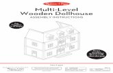 4570 Multi-Level Wooden Dollhouse IB (SINGLE) O