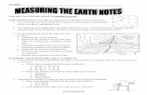 Measuring Earth Notes