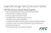 Large LNG Storage Tank Construction – Commenced