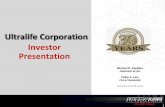 Ultralife Corporation Investor Presentation