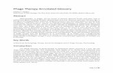 Phage Therapy Annotated Glossary