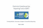 Electronic Greenhouse Gas Reporting Tool (e-GGRT) Training ...