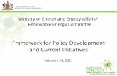 Ministry of Energy and Energy Affairs/ Renewable Energy ...