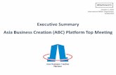 Executive Summary Asia Business Creation (ABC) Platform ...
