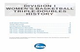 DIVISION I WOMEN’S BASKETBALL TRIPLE-DOUBLES HISTORY