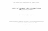 EssaysinAppliedMicroeconomicsand Microeconometrics