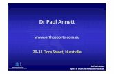 Dr Paul Annett - Orthosports