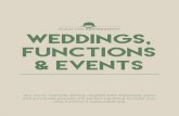 weddings, functions
