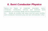 6. Semi Conductor Physics