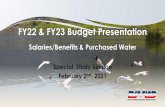 FY22 & FY23 Budget Presentation Salaries/Benefits ...