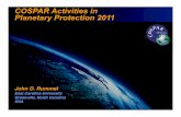 COSPAR Activities in Planetary Protection 2011
