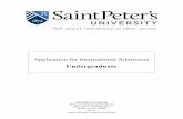 Undergraduate - Saint Peter's University